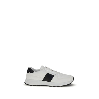 Prada White & Black Leather Sneakers for Men
