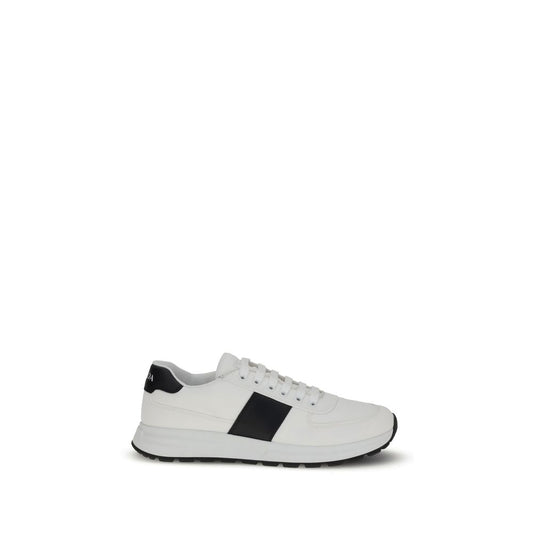 Prada White & Black Leather Sneakers for Men