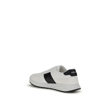 Prada White & Black Leather Sneakers for Men