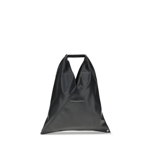 MM6 Black Small Japanese Faux Leather Shoulder Bag