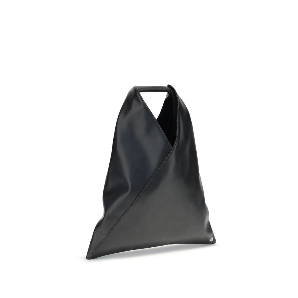 MM6 Black Small Japanese Faux Leather Shoulder Bag