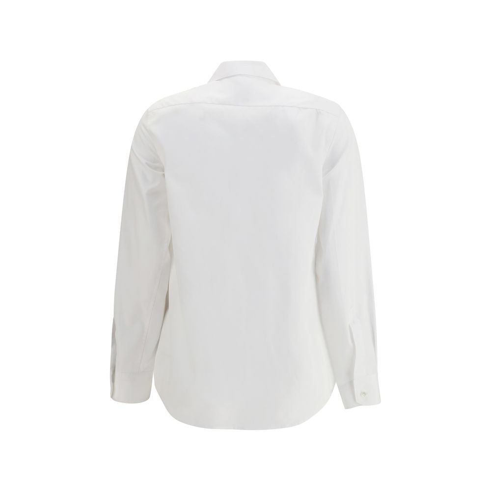 Sara Roka White Cotton Shirt for Women