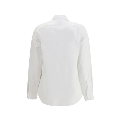 Sara Roka White Cotton Shirt for Women