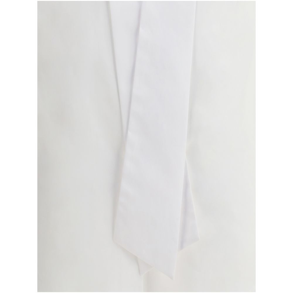 Sara Roka White Cotton Shirt for Women