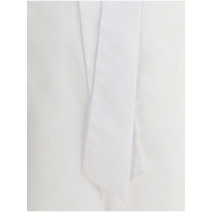 Sara Roka White Cotton Shirt for Women