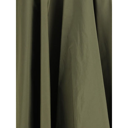 Sara Roka Green Circle Midi Skirt