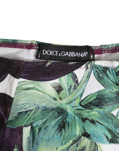 Dolce & Gabbana Eggplant Print High-Waist Briefs