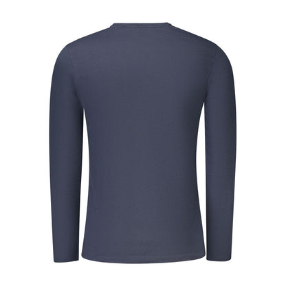 Hugo Boss Blue Cotton Long Sleeved T-Shirt