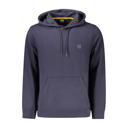 Hugo Boss Blue Cotton Sweater - Timeless Elegance Redefined