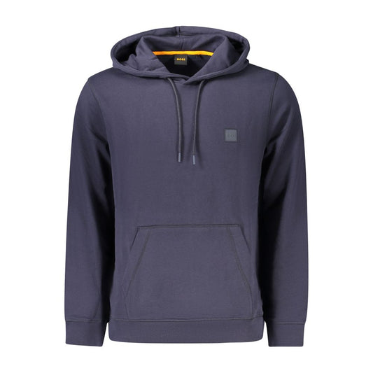 Hugo Boss Blue Cotton Sweater - Timeless Elegance Redefined