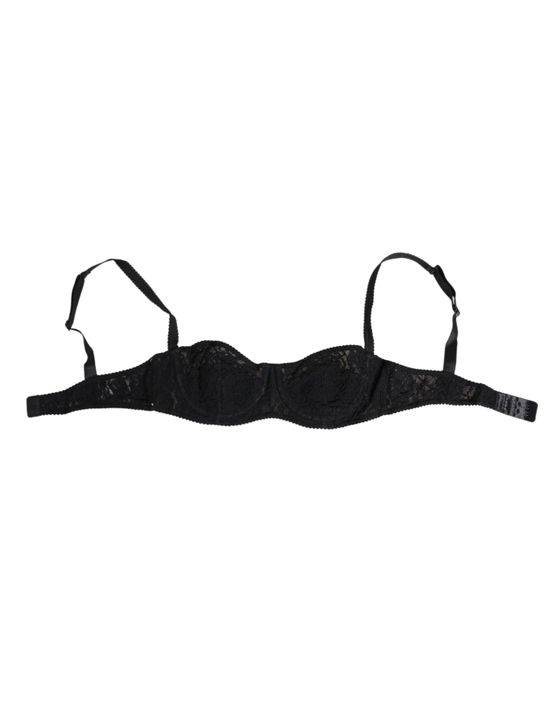 Dolce & Gabbana Black Lace Underwire Bra