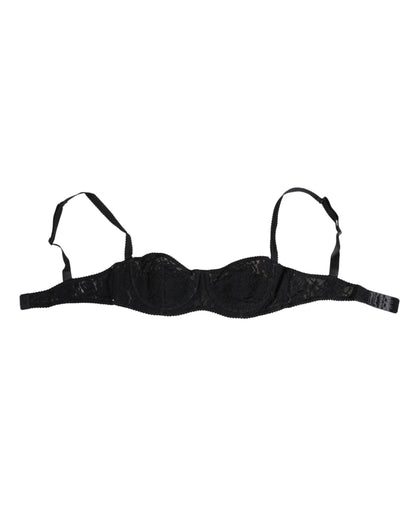 Dolce & Gabbana Black Lace Underwire Bra