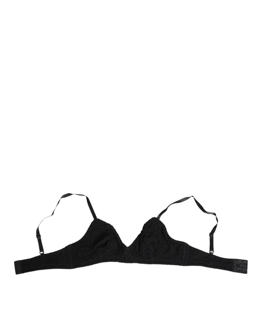 Dolce & Gabbana Black Lace Triangle Bralette