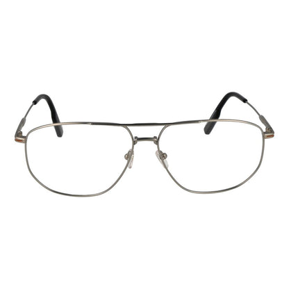 Ermenegildo Zegna Silver Men’s Optical Frames – Full-Rim Style