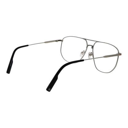 Ermenegildo Zegna Silver Men’s Optical Frames – Full-Rim Style