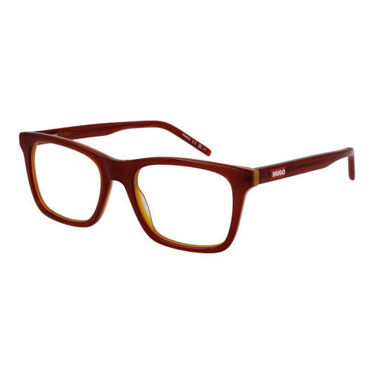 Hugo Boss Brown Men's Optical Frames – Rectangle Full-Rim