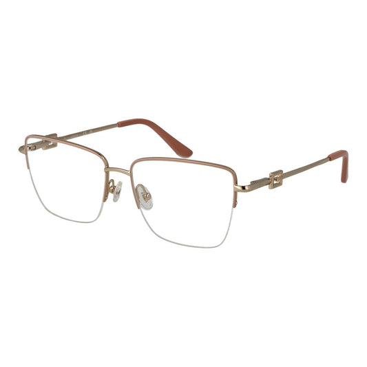 Guess Women’s Optical Glasses – Rose Half-Rim Frame, 55mm