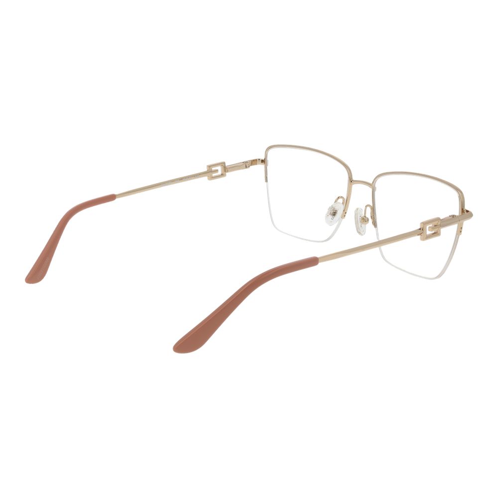 Guess Women’s Optical Glasses – Rose Half-Rim Frame, 55mm