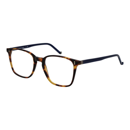 Hackett Brown Men’s Optical Frames – Square Full-Rim Design