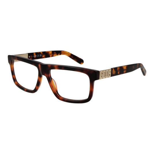 GCDS Brown Unisex Optical Frames – Full-Rim Demo Lenses