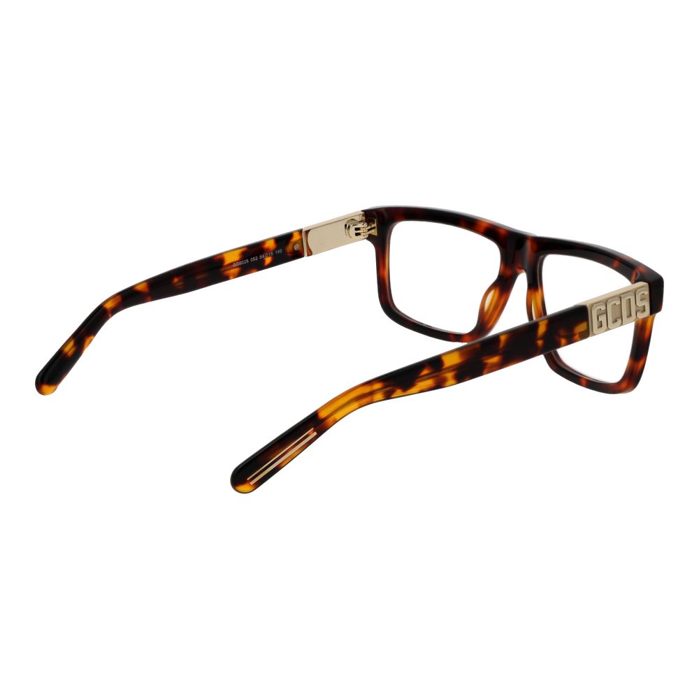 GCDS Brown Unisex Optical Frames – Full-Rim Demo Lenses