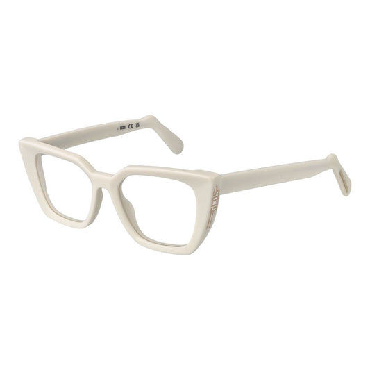GCDS Women’s Optical Frames – White Full-Rim Design