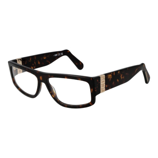GCDS Brown Unisex Optical Glasses – Rectangle Full-Rim Frame