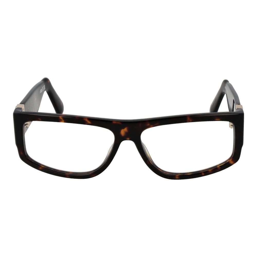 GCDS Brown Unisex Optical Glasses – Rectangle Full-Rim Frame