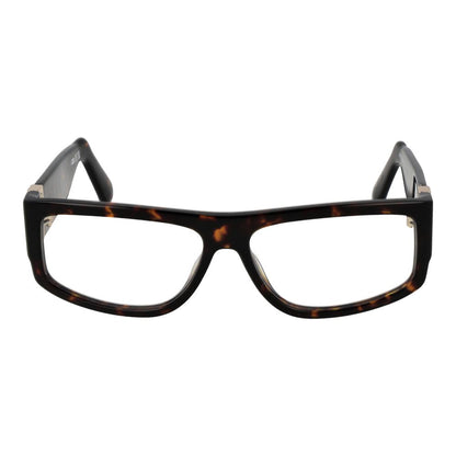 GCDS Brown Unisex Optical Glasses – Rectangle Full-Rim Frame