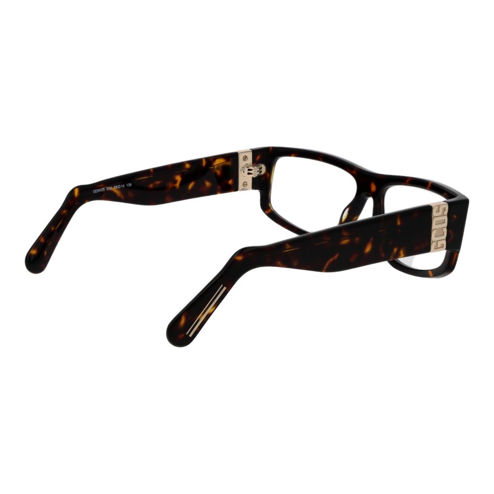GCDS Brown Unisex Optical Glasses – Rectangle Full-Rim Frame