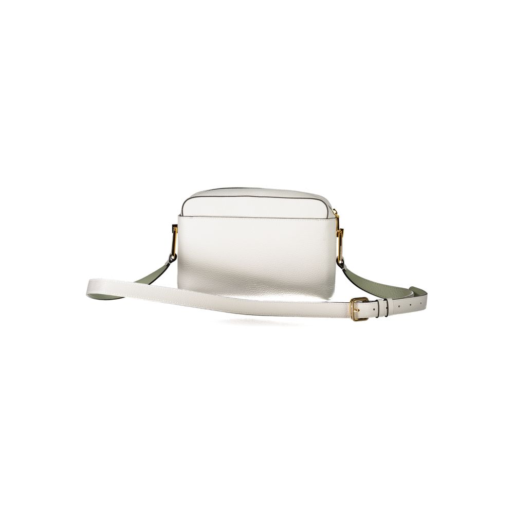 Coccinelle White Leather Handbag: Timeless Elegance for Everyday