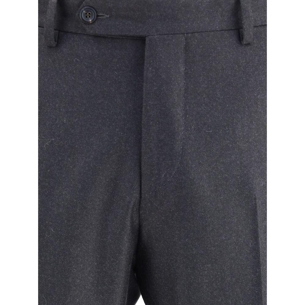 Germano Virgin Wool Pants - Slim Fit Elegance