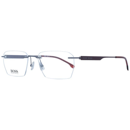 Hugo Boss Men’s Optical Frames – Grey Rimless Design