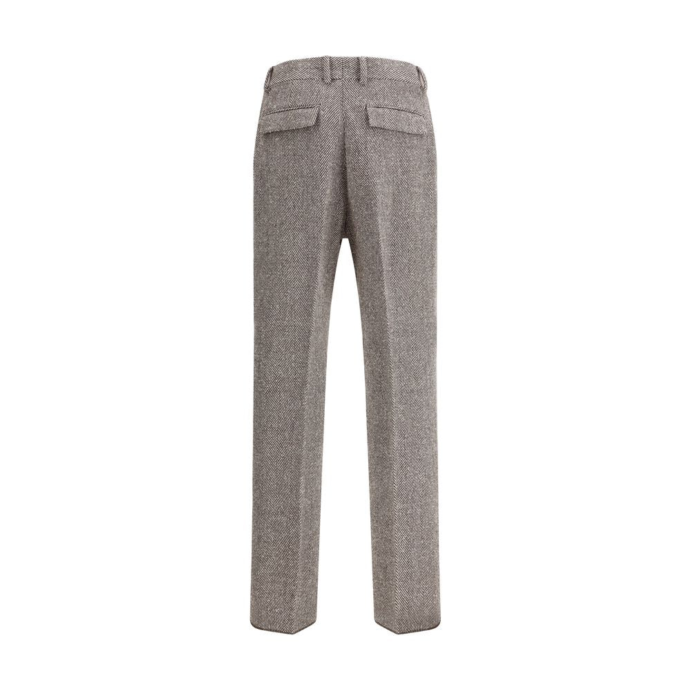 Ferragamo Wide Chevron Pants