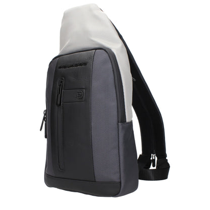 Piquadro Gray Fabric Backpack - CA4536BR2SGRN