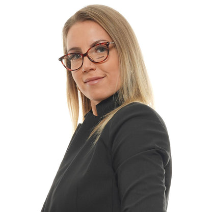 Longines Women's Optical Glasses – Red Cat Eye Frame, 54mm