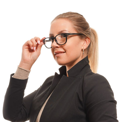 Longines Unisex Optical Frame – Black Round Demo Lens