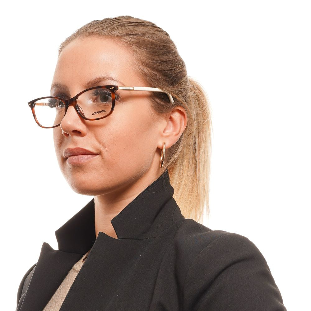 Longines Women's Optical Frames – Brown Full-Rim Design