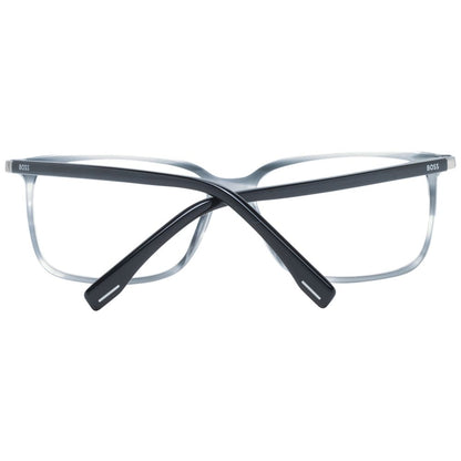 Hugo Boss Men’s Optical Glasses – Grey Full-Rim Frame, 56mm