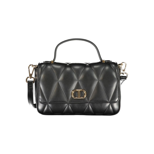 TWINSET Nero Polyurethane Women's Shoulder Bag