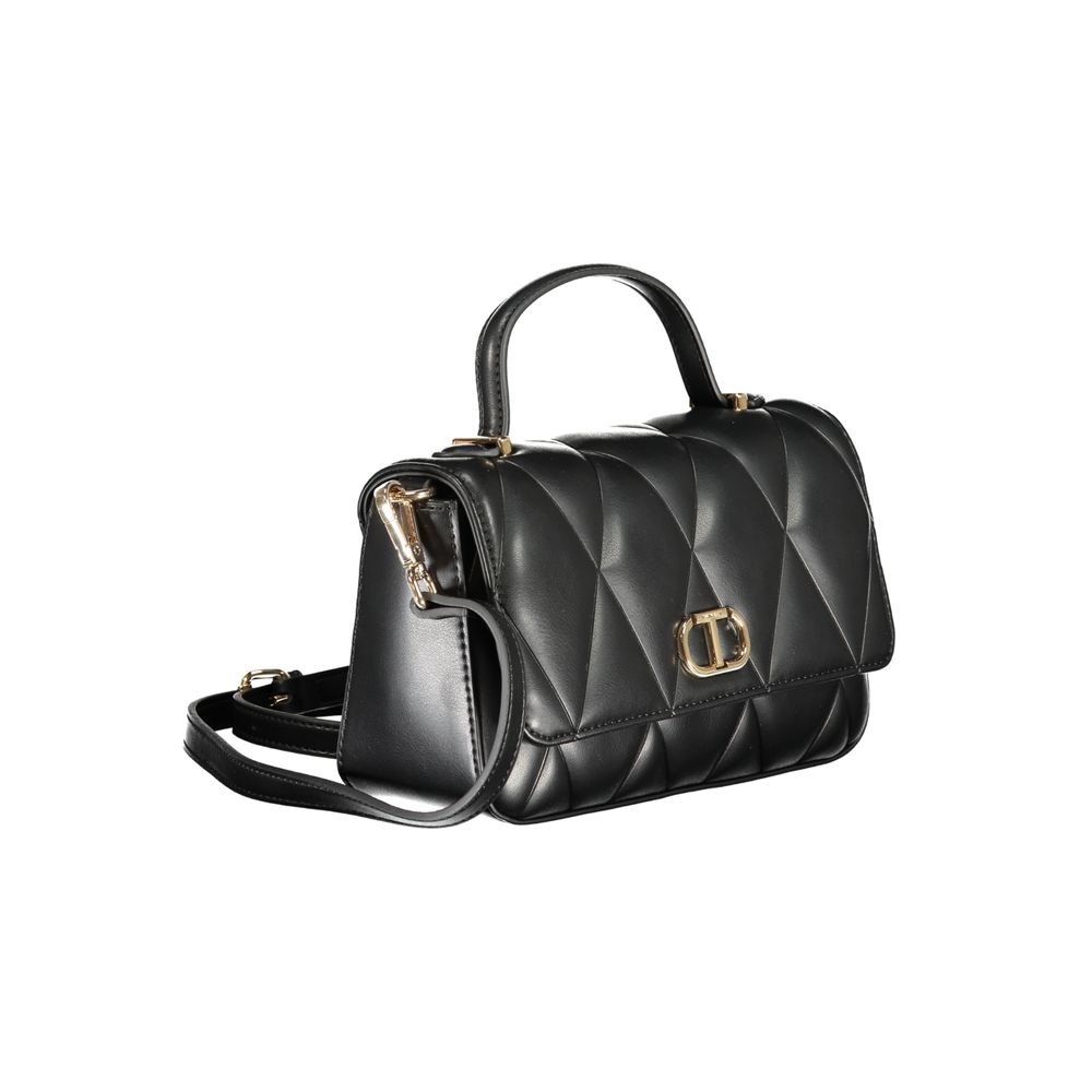 TWINSET Nero Polyurethane Women's Shoulder Bag