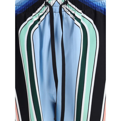 Casablanca Silk Graphic Mountain Shorts for Men