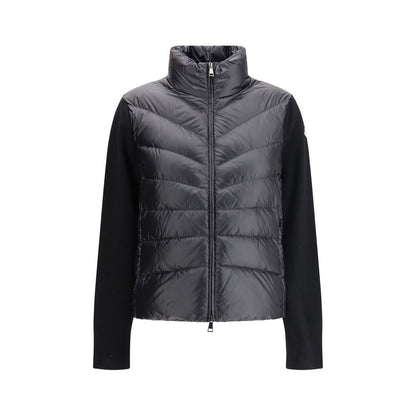 Moncler Padded Down Jacket with Wool Sleeves