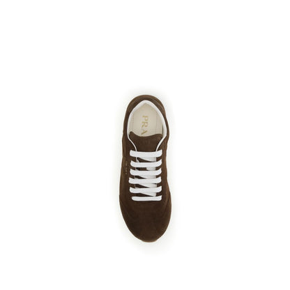 Prada Brown Suede Sneakers for Men