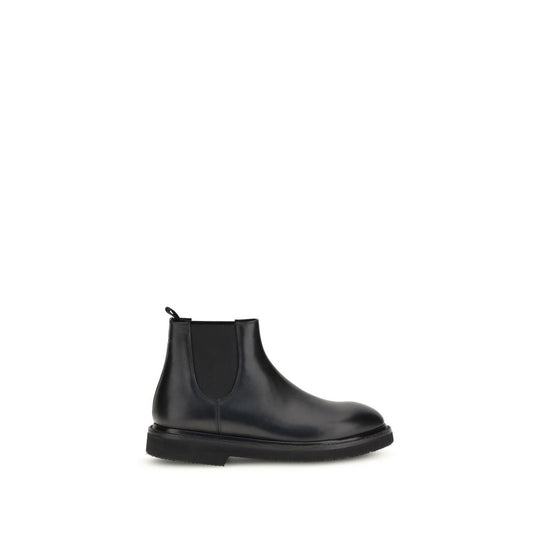 Premiata Chelsea Ankle Boots: Timeless Elegance in Dark Brown Calfskin