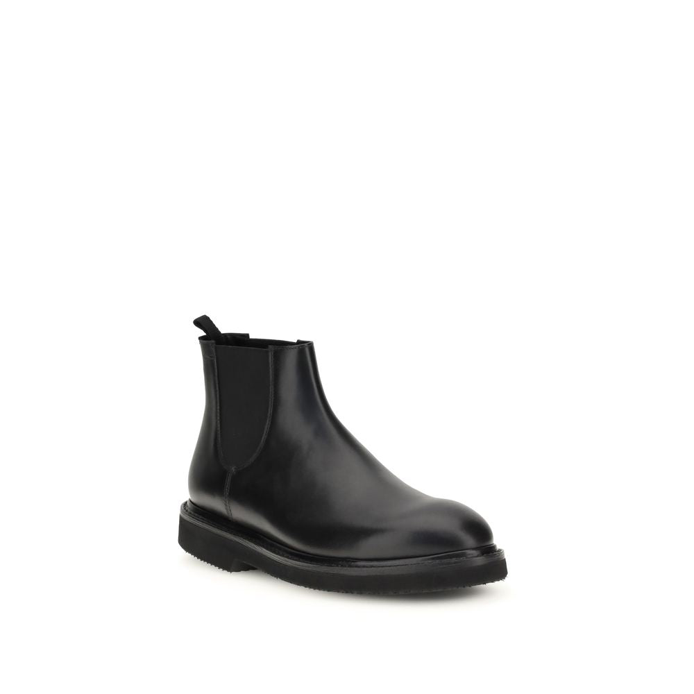 Premiata Chelsea Ankle Boots: Timeless Elegance in Dark Brown Calfskin