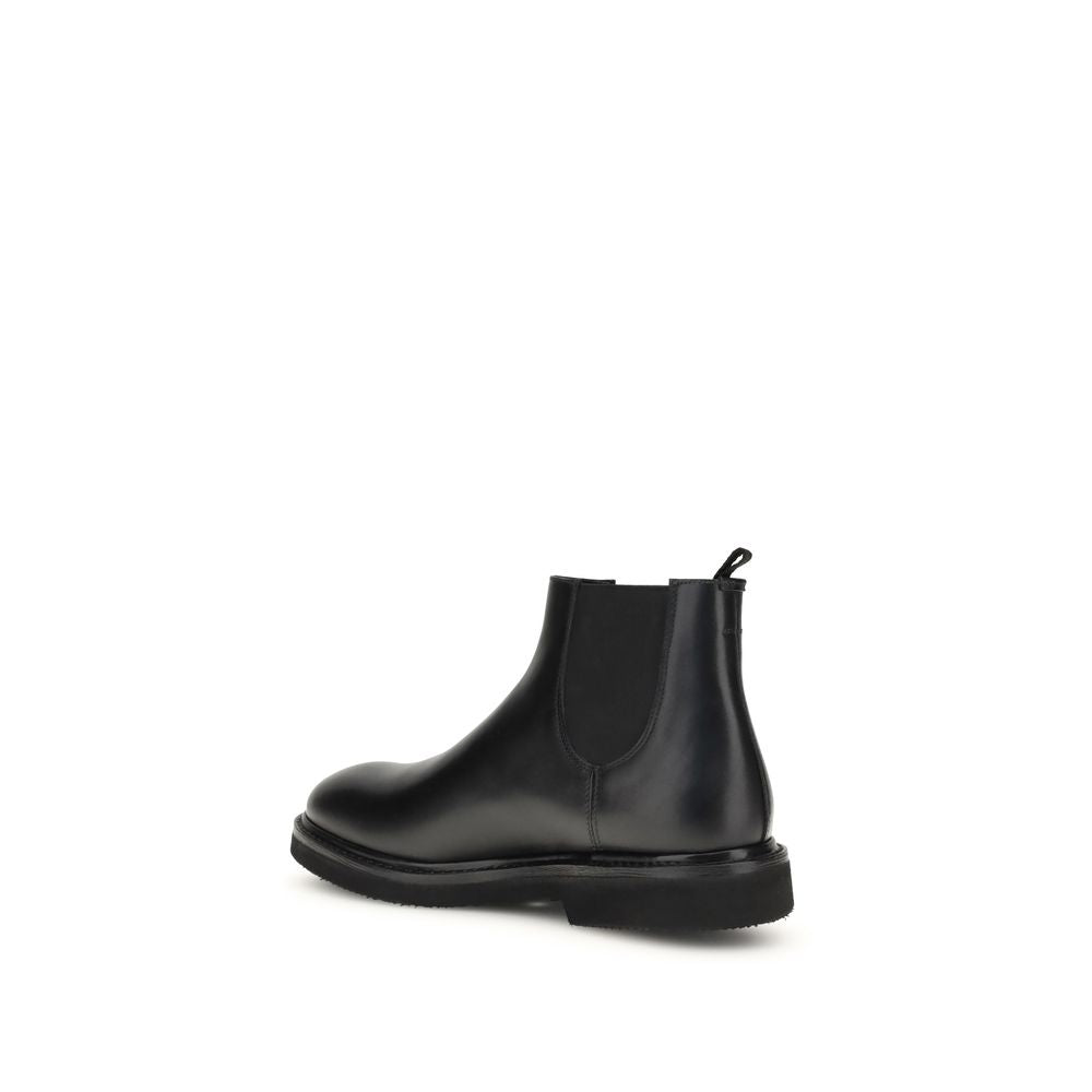 Premiata Chelsea Ankle Boots: Timeless Elegance in Dark Brown Calfskin