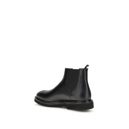 Premiata Chelsea Ankle Boots: Timeless Elegance in Dark Brown Calfskin