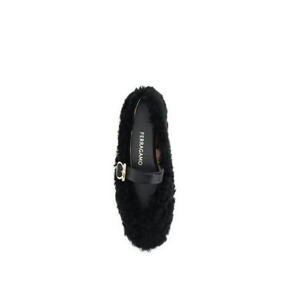Ferragamo Gancini-Embellished Ballerinas