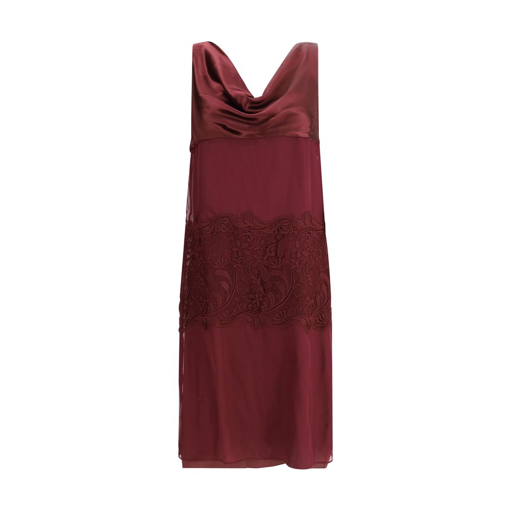 Ferragamo Silk MIDI DRESS - Timeless Elegance